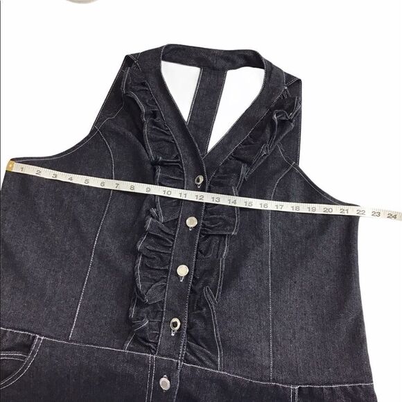 Gold Flava Denim Y-Back Jean Dress Size 20 - Picture 3 of 5